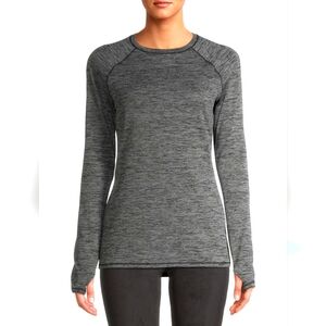 Cuddl Duds Women's L ClimateRight Heather Gray Top
